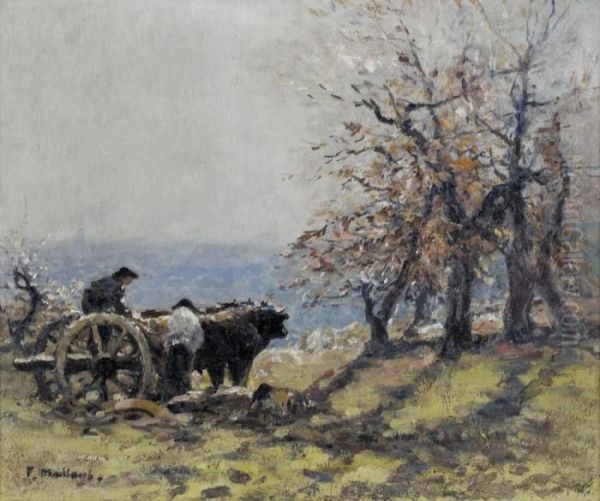 Les Ramasseurs De Bois Oil Painting by Fernand Maillaud