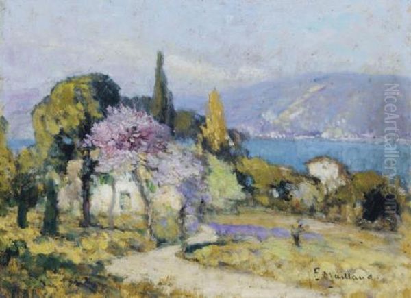 Villa Bouquet Bord Mer Provence Oil Painting by Fernand Maillaud