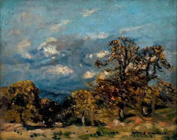 Chataigniers A L'automne Oil Painting by Fernand Maillaud