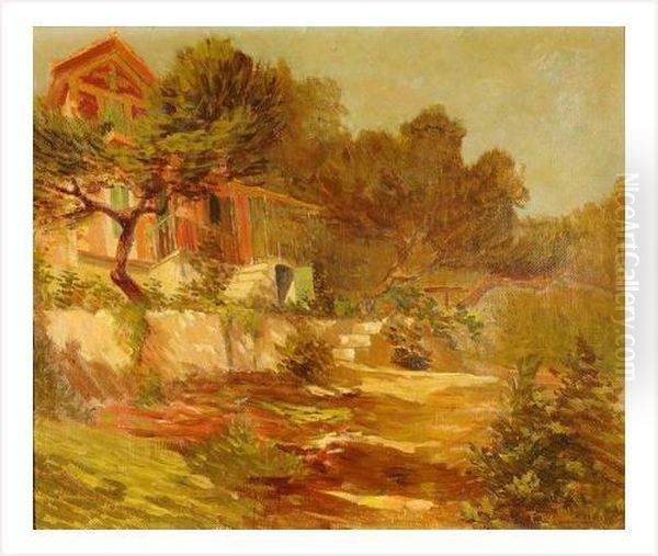 Maison Dans Les Arbres Oil Painting by Fernand Maillaud