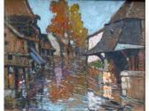  Lestanneries A La Chatre  Oil Painting by Fernand Maillaud