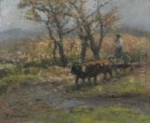 Le Retour Du Fardier Oil Painting by Fernand Maillaud