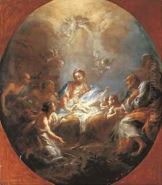 The Adoration of the Shepherds Oil Painting by Giacomo del Po