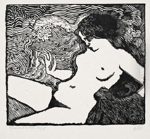 La Vague Oil Painting by Aristide Maillol