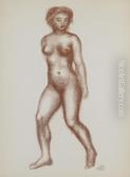 Dix Femmes Nues Oil Painting by Aristide Maillol