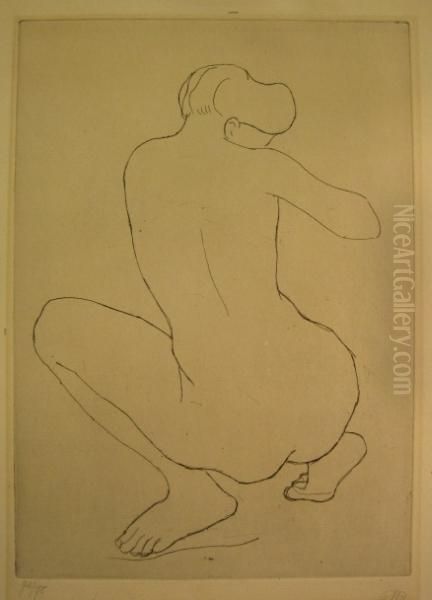 Femme Nu Oil Painting by Aristide Maillol