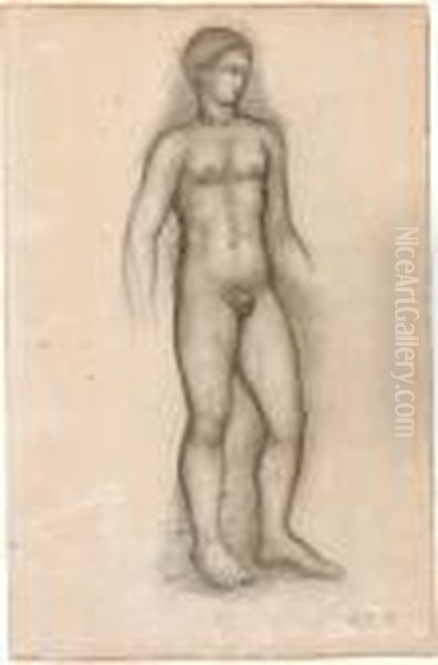 Hommedebout Oil Painting by Aristide Maillol