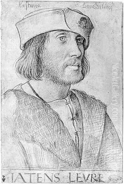 Philibert II de la Platiere c.1465-1499 known as LEcuyer Bourdillon, c.1494 Oil Painting by Jean Perreal