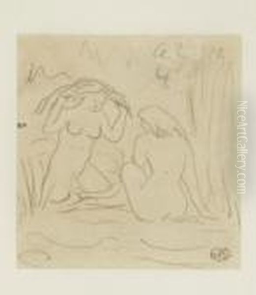 Les Georgiques Oil Painting by Aristide Maillol