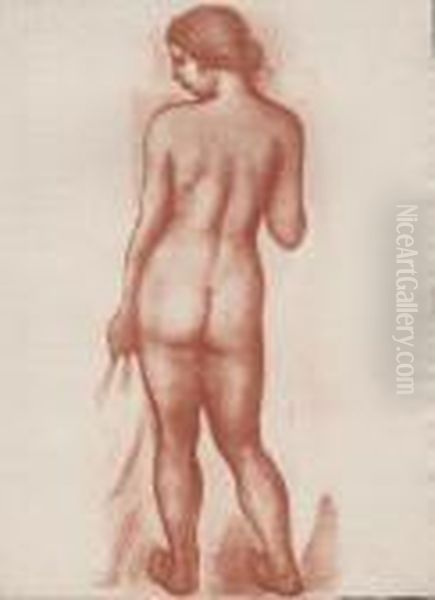 Femme Nue De Dos Oil Painting by Aristide Maillol