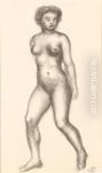 Nu. Oil Painting by Aristide Maillol