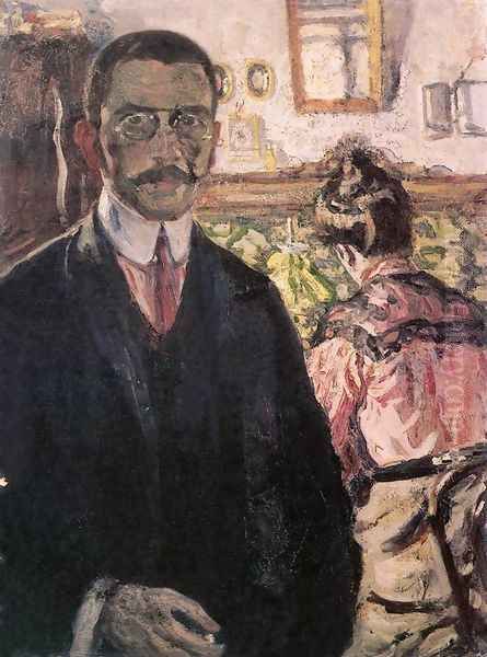 Self-portrait 1905 Oil Painting by Izsak Perlmutter