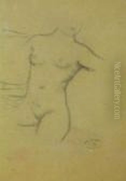 Etude D'un Torse Oil Painting by Aristide Maillol