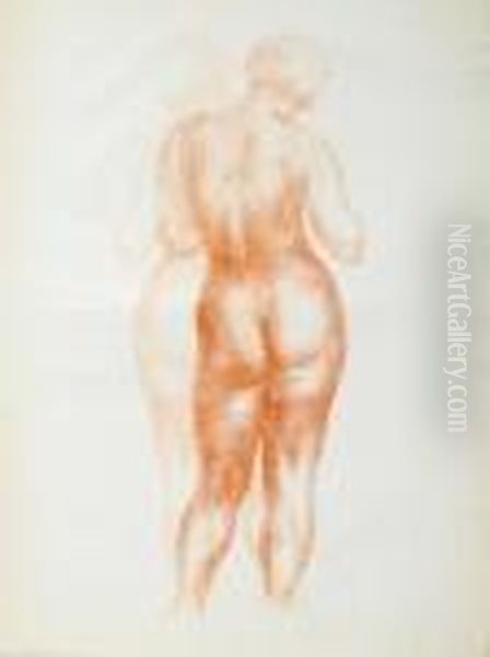 Dix Femme Nue Oil Painting by Aristide Maillol