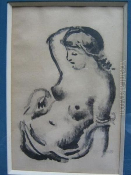 Femme Nue Oil Painting by Aristide Maillol