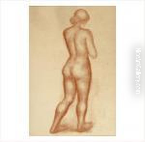 Nu De Femme Oil Painting by Aristide Maillol