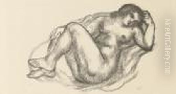 Epanouissement (guerin 280) Oil Painting by Aristide Maillol