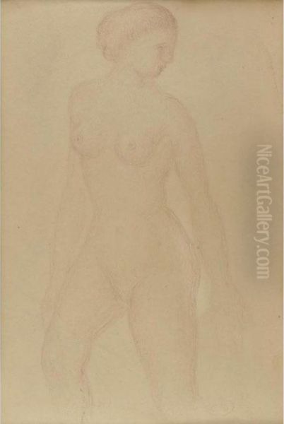 Property From The Estate Of Gloria Gurney
 

 
 
 

 
 Femme Nue Au Voile Oil Painting by Aristide Maillol