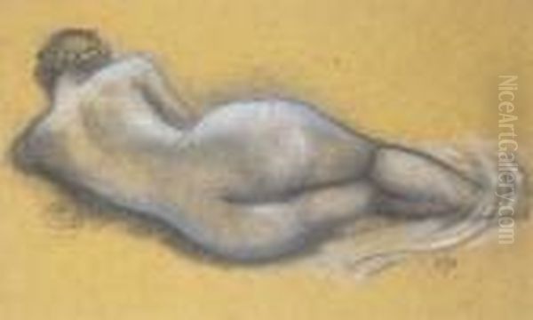 Nu Allonge Oil Painting by Aristide Maillol