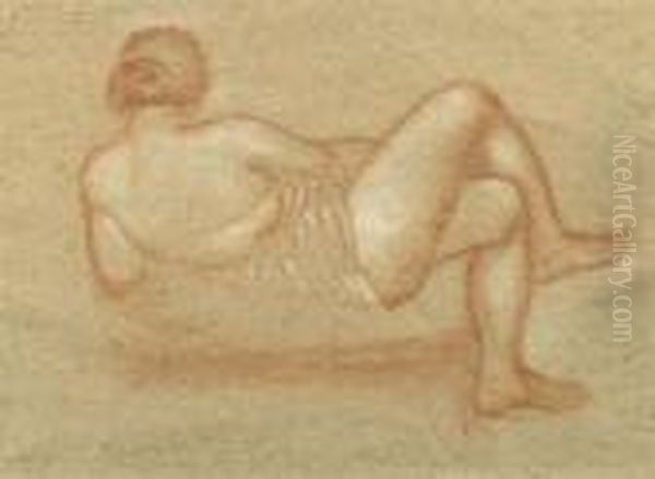 Study For The Paul Cezanne Monument Oil Painting by Aristide Maillol