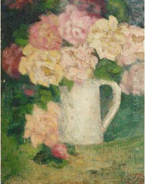 Les Roses De La Metairie Oil Painting by Aristide Maillol