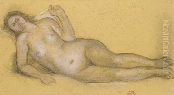 Nu Allonge Oil Painting by Aristide Maillol