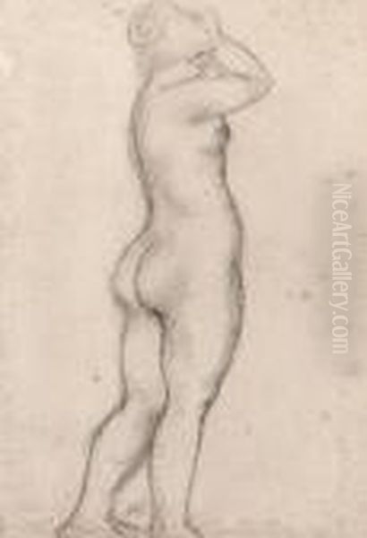 Femme Nue Oil Painting by Aristide Maillol