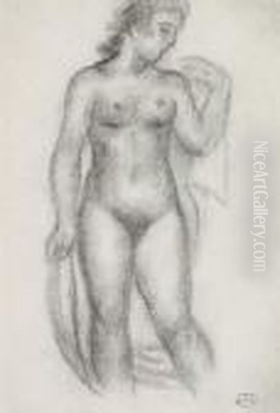 Baigneuse Debout Oil Painting by Aristide Maillol