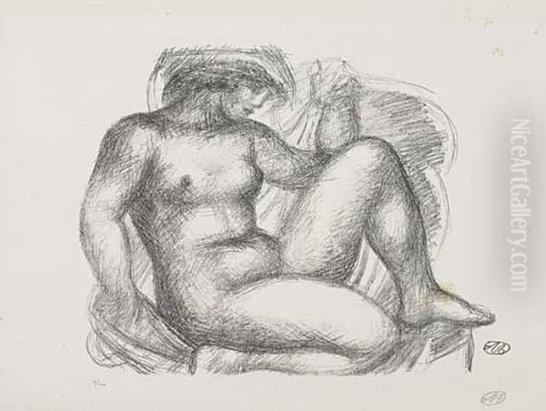 Untitled Oil Painting by Aristide Maillol