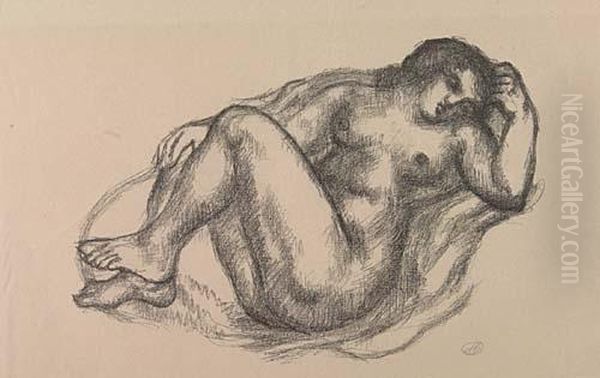 Epanouissement Oil Painting by Aristide Maillol