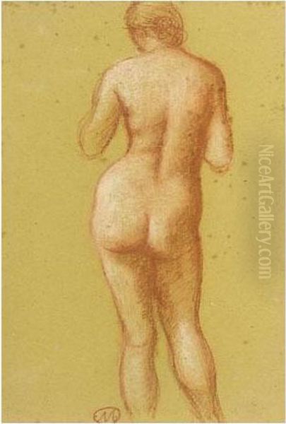 Nu De Dos Oil Painting by Aristide Maillol