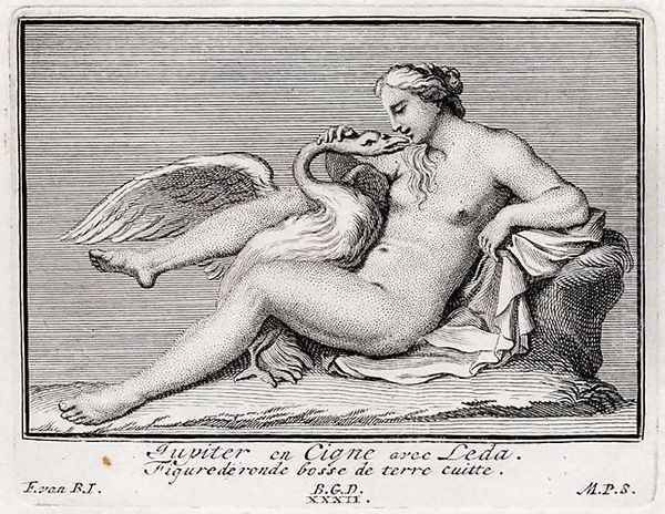 Leda and the Swan 1727 Oil Painting by Matthys Pool