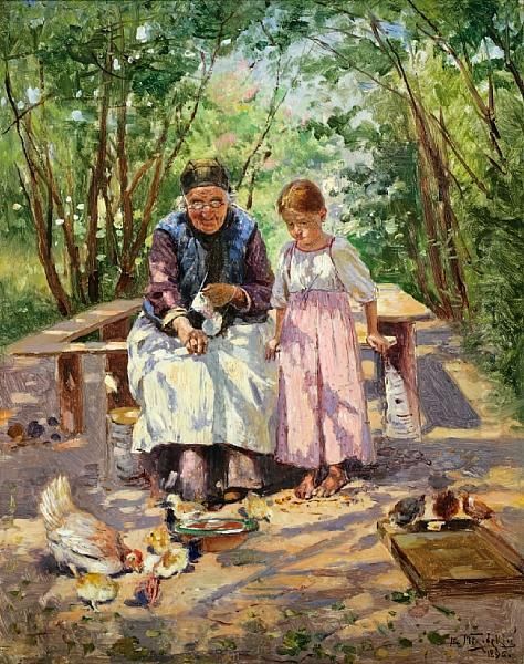 A Pleasure Shared Oil Painting by Vladimir Egorovic Makovsky