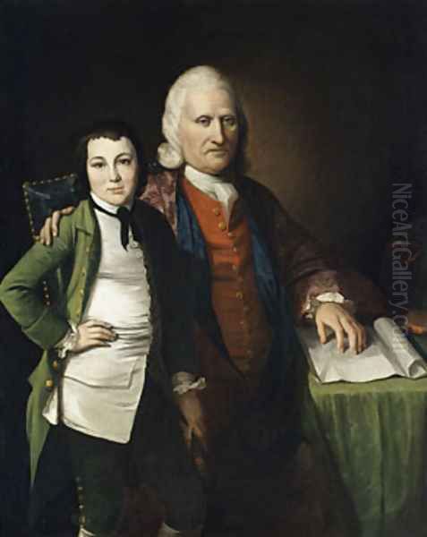 Cadwallader Colden and His Grandson Warren De Lancey Oil Painting by Matthew Pratt