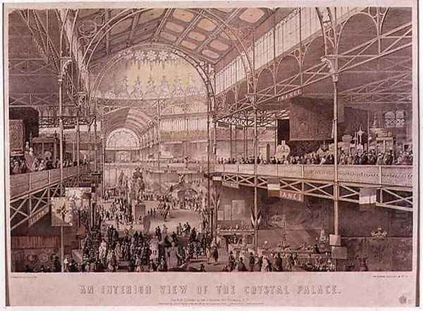 The Interior of the New York Crystal Palace, pub. by Endicott and Co., New York, 1855 Oil Painting by Charles Parsons