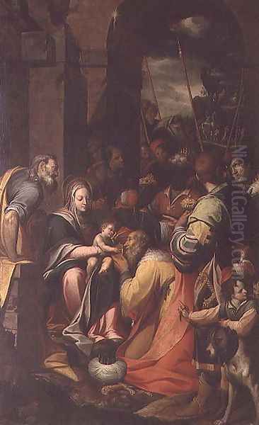 Adoration of the Magi Oil Painting by Camillo Procaccini