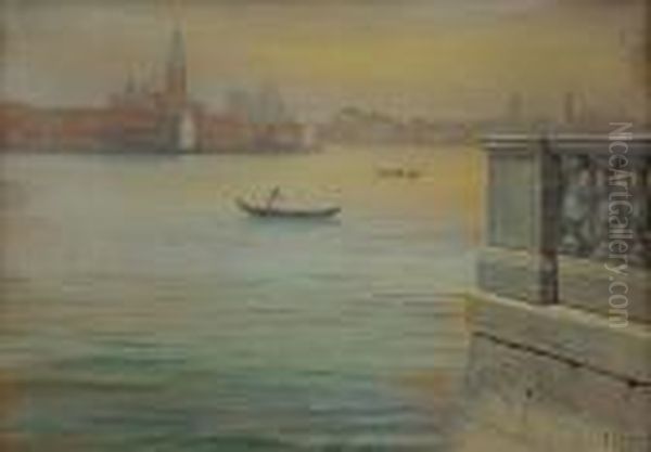 Wenecja. Giorgio Maggiore Oil Painting by Soter Jaxa Malachowski