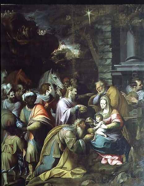 The Adoration of the Magi Oil Painting by Camillo Procaccini