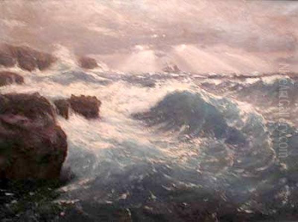 Burza Na Capri Oil Painting by Soter Jaxa Malachowski