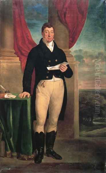 The Marquis de Lafayette Oil Painting by Edward F. Peticolas