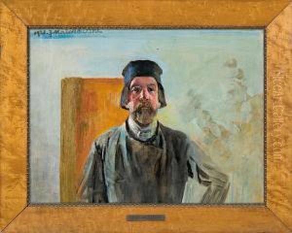 Self-portrait Oil Painting by Jacek Malczewski