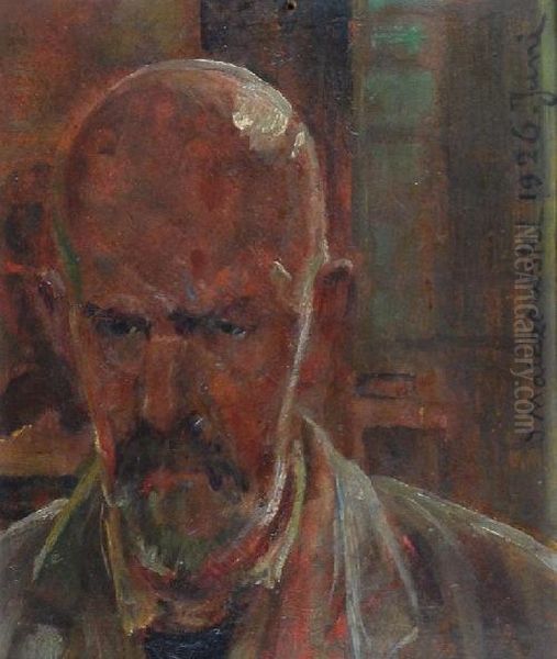 Autoportret Oil Painting by Jacek Malczewski