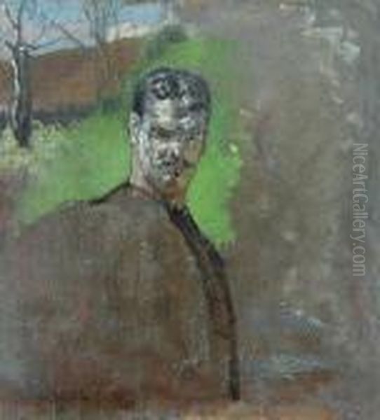 Portret Mezczyzny Oil Painting by Jacek Malczewski