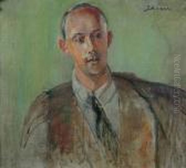 Portret Rafala - Syna Artysty Oil Painting by Jacek Malczewski