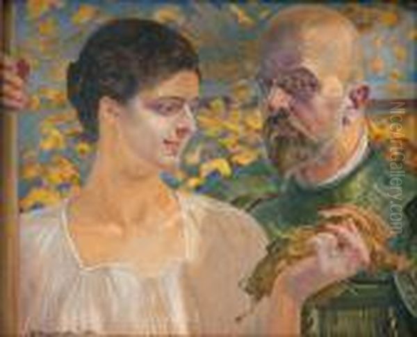 Podmuchy Jesieni Oil Painting by Jacek Malczewski