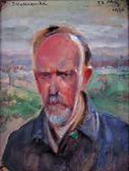 Autoportret Oil Painting by Jacek Malczewski