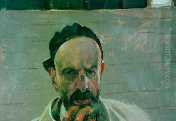 Autoportret Oil Painting by Jacek Malczewski