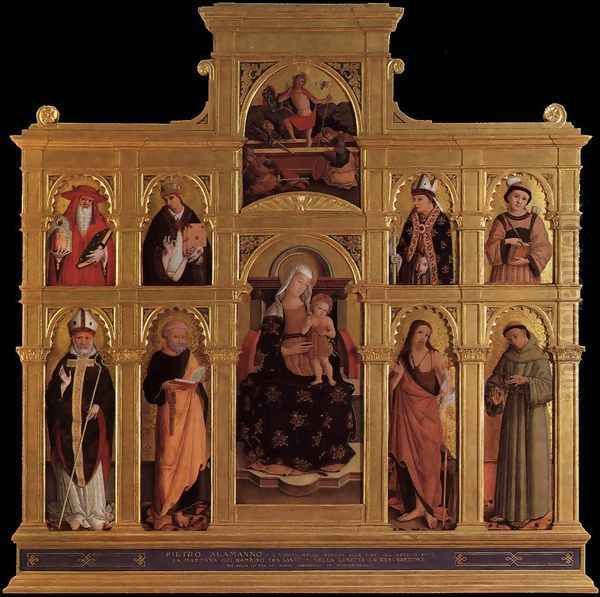 Polyptych Oil Painting by Alemanno Pietro