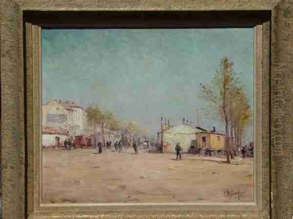 Les Roulottes Oil Painting by Charles Malfroy