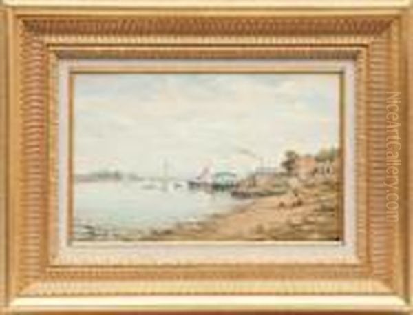 Les Martigues Oil Painting by Charles Malfroy